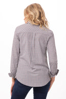 Chef Works Modern Gingham Long Sleeve Dress Shirt SHC05W. Live Chat for Bulk Discounts
