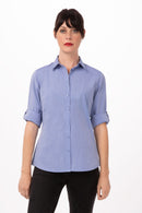 Chef Works Modern Chambray Dress Shirt SHC06W. Live Chat for Bulk Discounts
