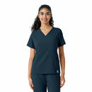 Women's Knit Panel Scrub Top. Live Chat for Bulk Discounts