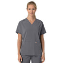 Women's Oversized V-Neck Scrub Top. Live Chat for Bulk Discounts