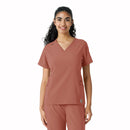 Women's Knit Panel Scrub Top. Live Chat for Bulk Discounts
