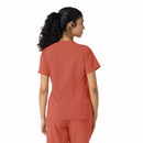 Women's Knit Panel Scrub Top. Live Chat for Bulk Discounts