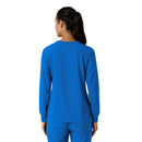 Women's Crew Neck Long Sleeve Scrub Top. Live Chat for Bulk Discounts