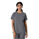Women's Crew Neck Scrub Top. Live Chat for Bulk Discounts