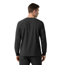 Men's Crew Neck Long Sleeve Scrub Top. Live Chat for Bulk Discounts