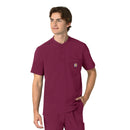 Men's Henley Scrub Top. Live Chat for Bulk Discounts