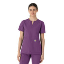 Women's Notch Neck Tunic Scrub Top. Live Chat for Bulk Discounts