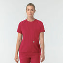 Knit Women's Crew Neck Scrub Top. Live Chat for Bulk Discounts