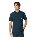 Men's Henley Scrub Top. Live Chat for Bulk Discounts