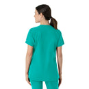 Women's Notch Neck Tunic Scrub Top. Live Chat for Bulk Discounts