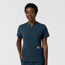 Women's Chest Pocket Scrub Top. Live Chat for Bulk Discounts