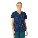 Women's V-Neck Print Scrub Top. Live Chat for Bulk Discounts