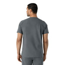 Men's V-Neck Shirttail Scrub Top. Live Chat for Bulk Discounts