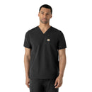 Men's V-Neck Shirttail Scrub Top. Live Chat for Bulk Discounts