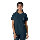 Women's Crew Neck Scrub Top. Live Chat for Bulk Discounts