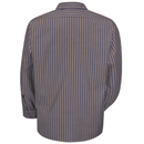 Red Kap [SP14] Long Sleeve Industrial Stripe Work Shirt. Live Chat for Bulk Discounts.
