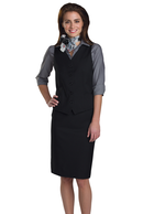 Edwards [7526] Ladies Synergy High-Button Dress Vest.  Live Chat For Bulk Discounts.