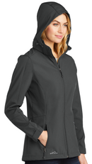 Eddie Bauer [EB537] Ladies Hooded Soft Shell Parka. Live Chat for Bulk Discounts.