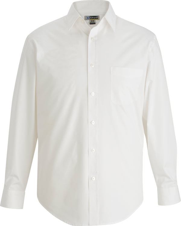 Edwards Garment [1354] Essential Broadcloth Shirt. Live Chat For Bulk Discounts.