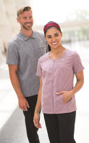 Edwards Garment [7279] Melange Ultra-Light Full-Zip Tunic. Live Chat For Bulk Discounts.