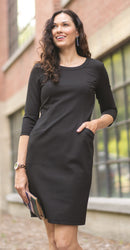 Edwards Garment [9935] Ponte Sheath Dress. Live Chat For Bulk Discounts.