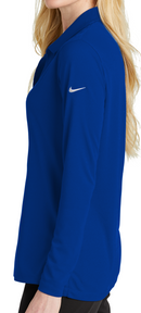 Nike [NKDC2105] Ladies Dri-FIT Micro Pique 2.0 Long Sleeve Polo. Live Chat For Bulk Discounts.