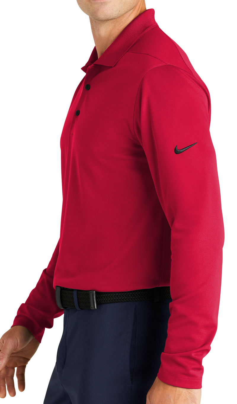 Nike NKDC2104 Dri FIT Micro Pique 2.0 Long Sleeve Polo. Live Chat Fo