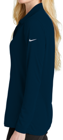 Nike [NKDC2105] Ladies Dri-FIT Micro Pique 2.0 Long Sleeve Polo. Live Chat For Bulk Discounts.