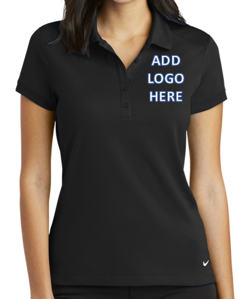 Nike [746100] Ladies Dri-FIT Solid Icon Pique Modern Fit Polo. Live Chat For Bulk Discounts.