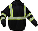 GSS Safety [7511/7513] Class 3 Hi Vis ONYX Full Zip Hooded Sweatshirt w/Segment Tape. Live Chat for Bulk Discounts.