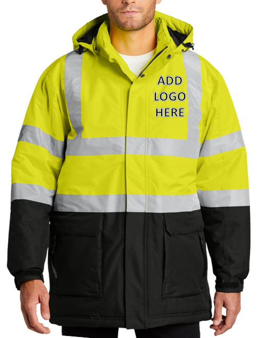 Port Authority [J799S] ANSI 107 Class 3 Safety Heavyweight Parka. Live Chat For Bulk Discounts.