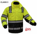 GSS Safety [8505] Hi Vis Onyx Ripstop 3-in-1 Winter Parka Jacket-Lime. Live Chat For Bulk Discounts.