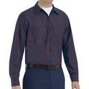 Red Kap [SP14] Long Sleeve Industrial Stripe Work Shirt. Live Chat for Bulk Discounts.