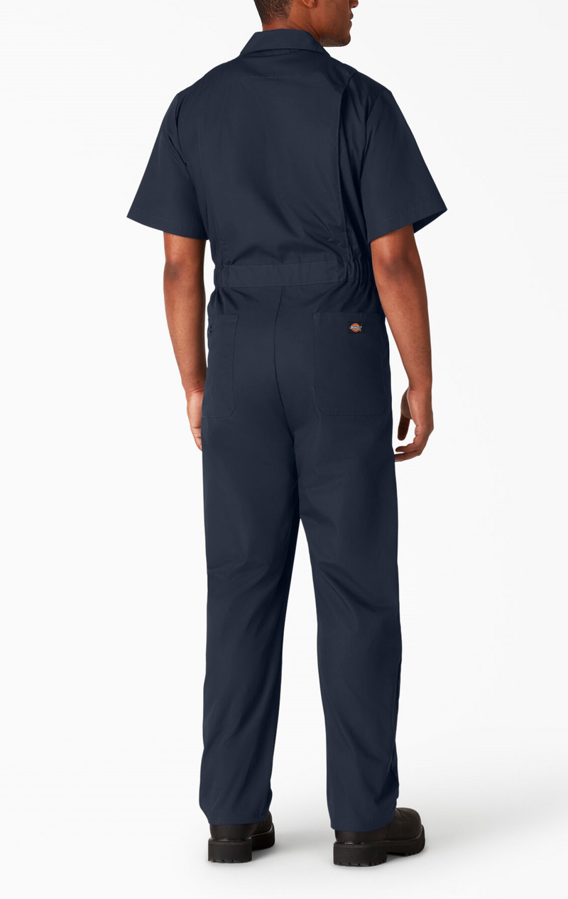 Dickies [3339] Dark Navy Short Sleeve Coverall. Live Chat For Bulk Discounts.