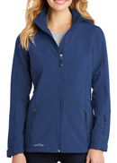 Eddie Bauer [EB537] Ladies Hooded Soft Shell Parka. Live Chat for Bulk Discounts.