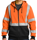 CornerStone [CSF300] ANSI 107 Class 3 Heavy-Duty Fleece Full-Zip Hoodie. Live Chat For Bulk Discounts.