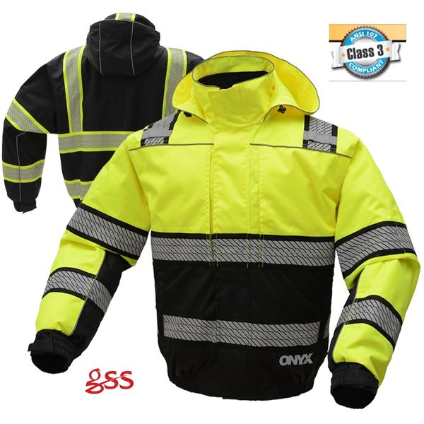 GSS Safety [8511/8513] Onyx Waterproof Ripstop 3-In-1 Bomber Jacket With Teflon Protection. Live Chat for Bulk Discounts.