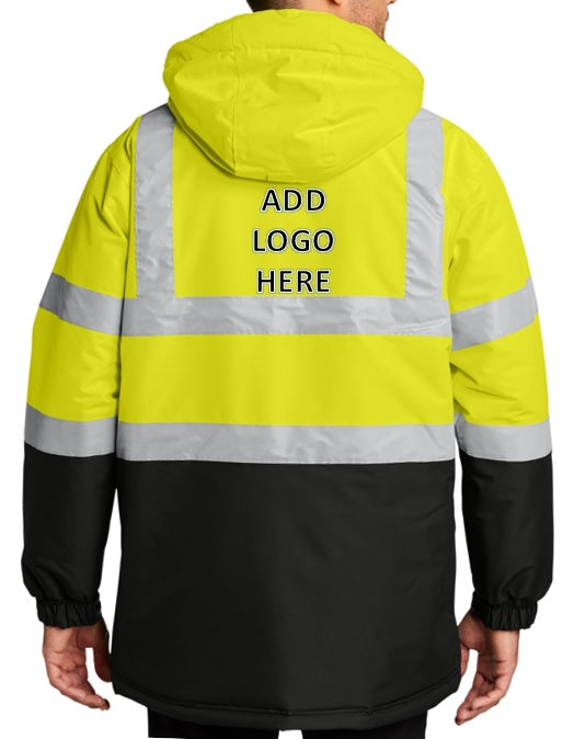Port Authority [J799S] ANSI 107 Class 3 Safety Heavyweight Parka. Live Chat For Bulk Discounts.