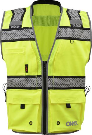 GSS Safety [1511/1513] ONYX CLASS 2 SURVEYOR'S SAFETY VEST. Live Chat for Bulk Discounts.