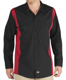 Dickies [LL524] Industrial Color Block Long Sleeve Shirt. Live Chat for Bulk Discounts.