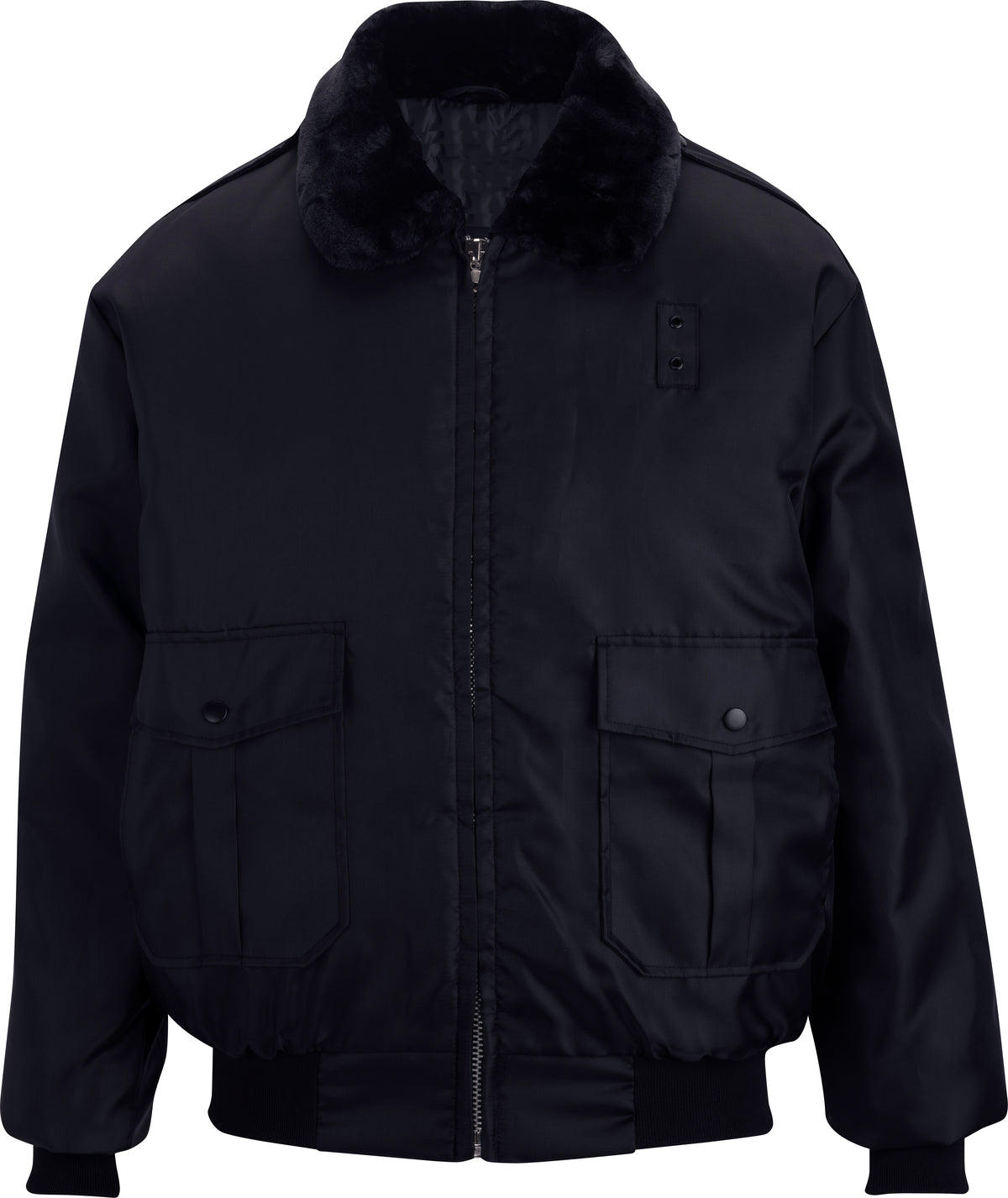 Fur collar police jacket hotsell