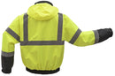 GSS Safety [8003] Class 3 3-IN-1 Waterproof Bomber with New Removable Fleece - Lime with Black Bottom.  Live Chat for Bulk Discounts.