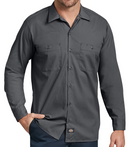 Dickies [L535] Long Sleeve Industrial Work Shirt. Available In All Colors. Live Chat For Bulk Discounts.