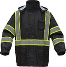 GSS Safety [6005] Premium Class 3 Two-Tone Rain Coat With Black Bottom. Live Chat For Bulk Discounts.