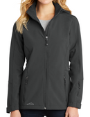 Eddie Bauer [EB537] Ladies Hooded Soft Shell Parka. Live Chat for Bulk Discounts.