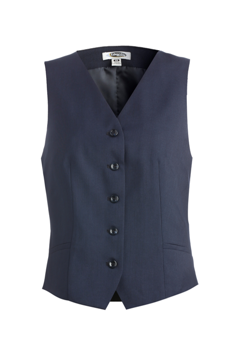 Edwards [7526] Ladies Washable Lightweight High-Button Dress Vest. Redwood & Ross Synergy Collection. Live Chat For Bulk Discounts.