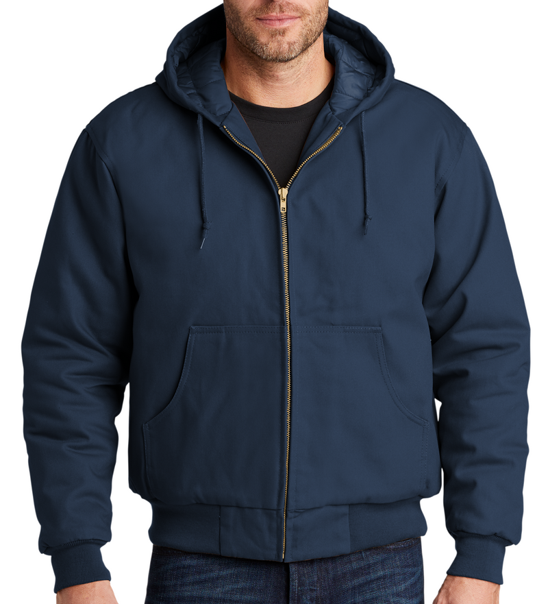 CornerStone J763H Duck Cloth Hooded Work Jacket. Live Chat For Bulk Discounts