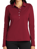 Nike [545322] Ladies Long Sleeve Dri-FIT Stretch Tech Polo. Live Chat For Bulk Discounts.