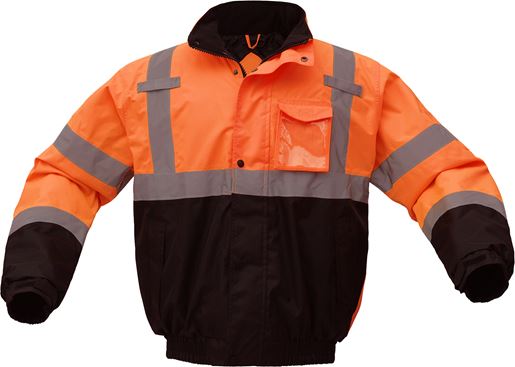 GSS Safety [8001] Class 3 Waterproof Quilt-Lined Bomber Jacket.  Live Chat for Bulk Discounts.