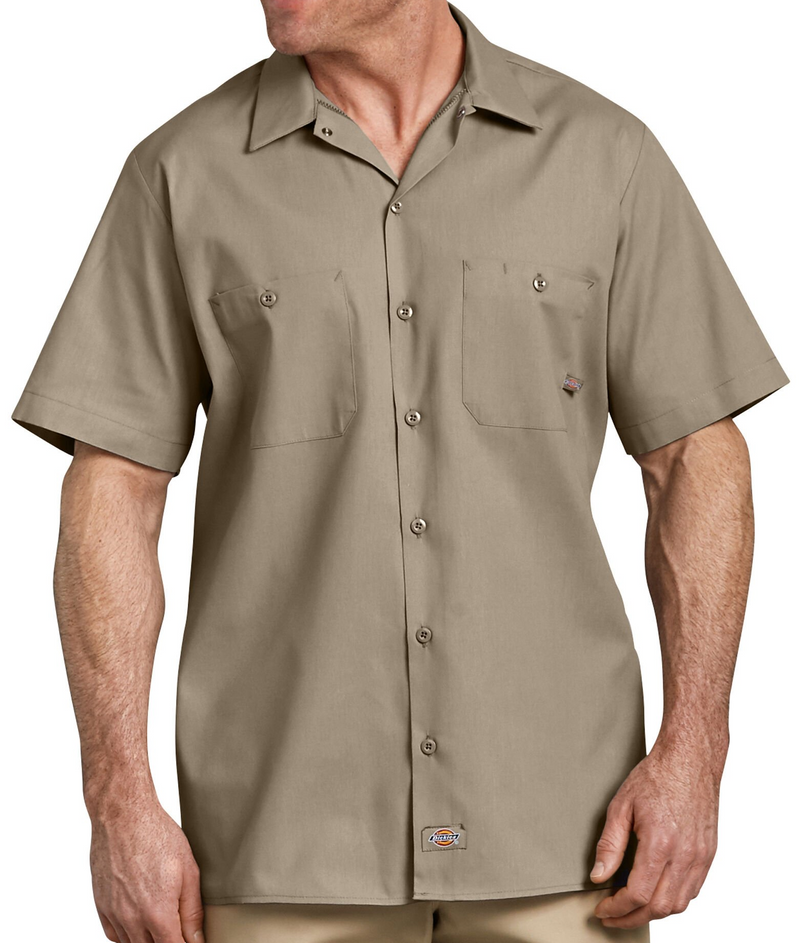 Dickies [S535] Short Sleeve Industrial Work Shirt. Available In All Colors. Live Chat For Bulk Discounts.